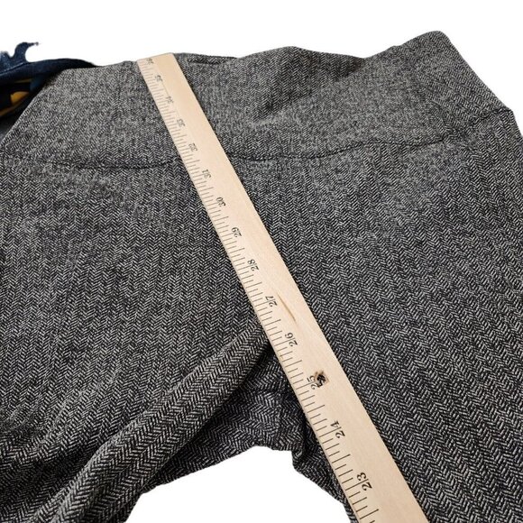 Athleta‎ Leggings Womens Small Delancey Herringbone Gray Stretch Zip Pocket - Picture 13 of 13